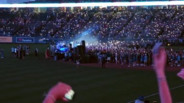 Kansas City, Missouri - 27 Ağustos 2022 - Kansas City Royals San Diego Padres 'e karşı