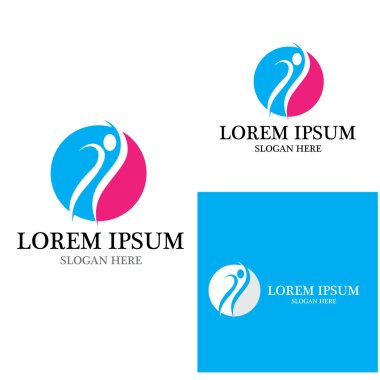 Topluluk, ağ ve sosyal simge tasarım şablonu