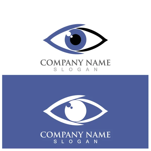 Branding Identity Corporate Eye Care Vector Logo Design — Stock Vector