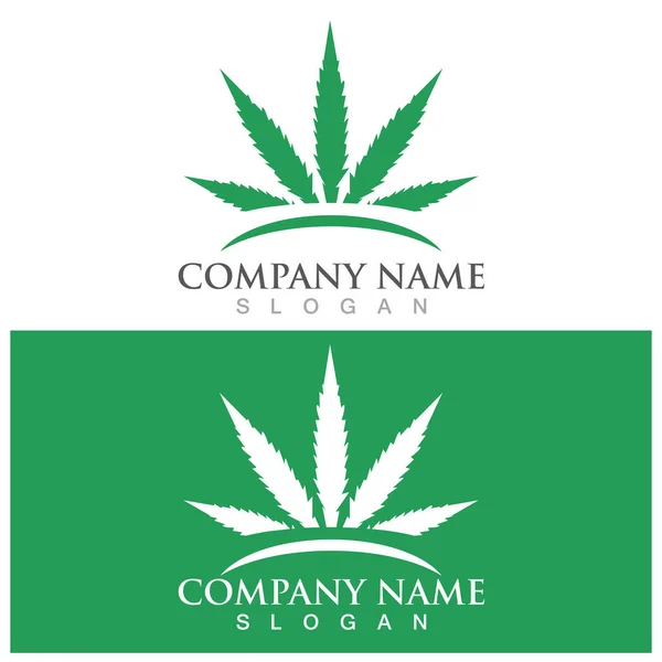 Cannabis Leaf Symbol Icon Vector — Vetor de Stock