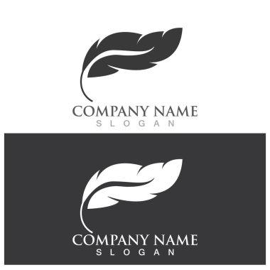 feather icon vector ilustration logo
