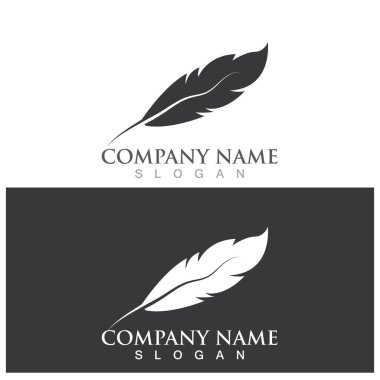 feather icon vector ilustration logo