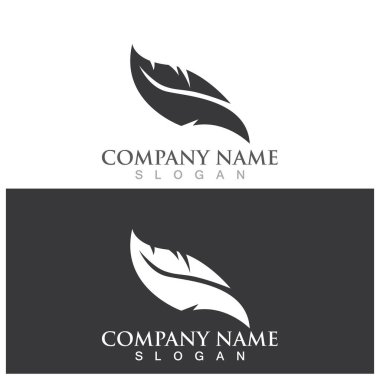 feather icon vector ilustration logo