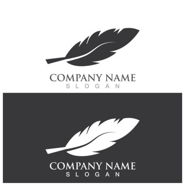 feather icon vector ilustration logo