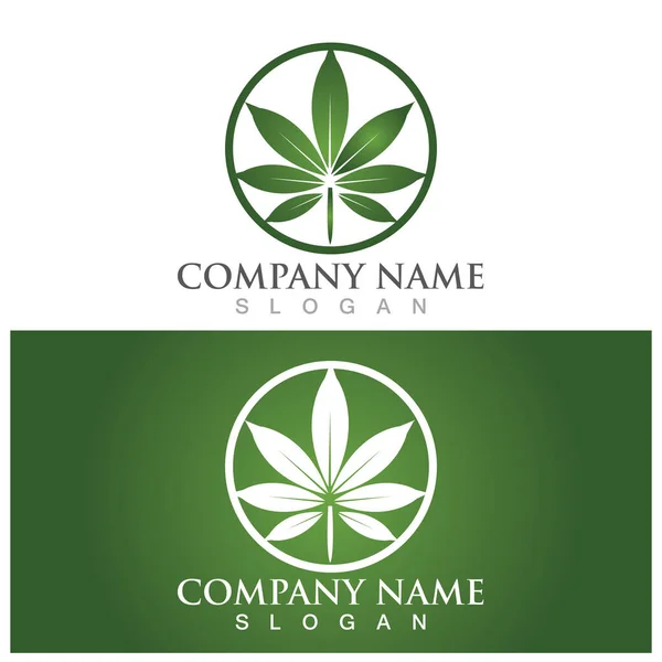 Cannabis Leaf Symbol Icon Vector — 图库矢量图片