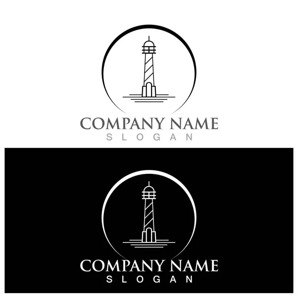 Lighthouse Icon Vector Illustration Template Design — Stockový vektor