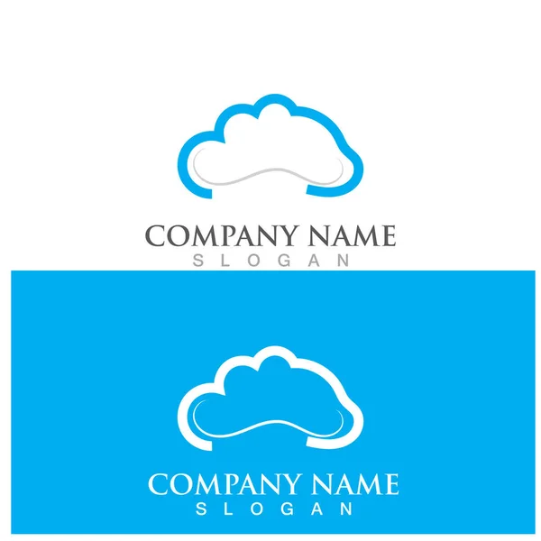Cloud Template Vector Icon Illustration Design — Stock Vector