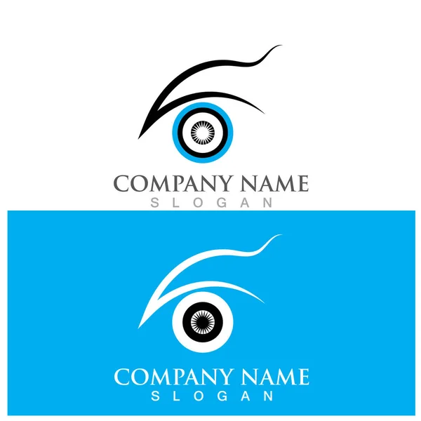 Eye Care Icon Vector Illustration Template Design — Stock Vector