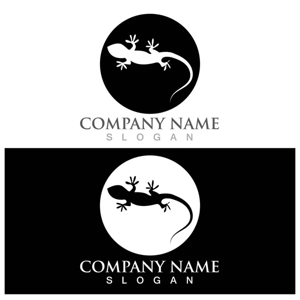 Lizard Logo Icon Vector Illustration Template Design — Image vectorielle