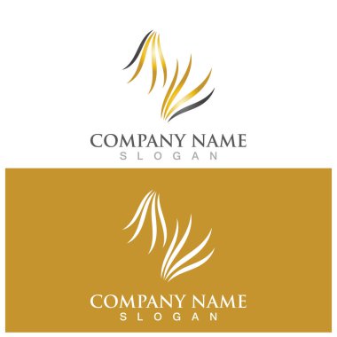 saç tedavisi ikon vektör illüstrasyon şablonu tasarımı