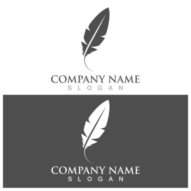 feather icon vector ilustration logo