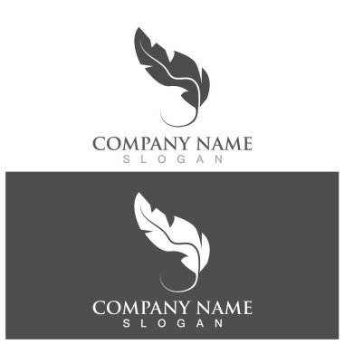 feather icon vector ilustration logo