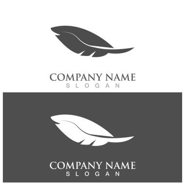 feather icon vector ilustration logo