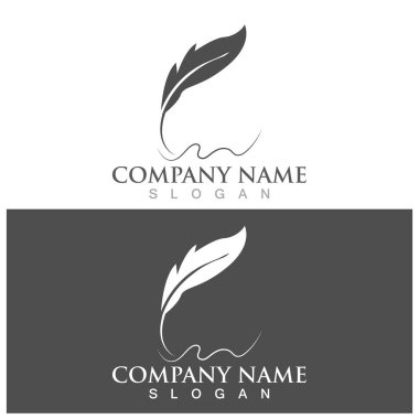feather icon vector ilustration logo