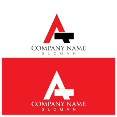 Bir Harf Şablonu vektör resimleme tasarımı