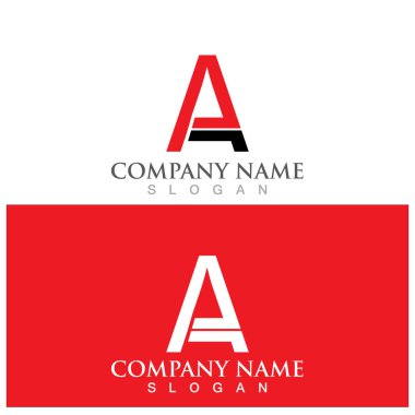 Bir Harf Şablonu vektör resimleme tasarımı