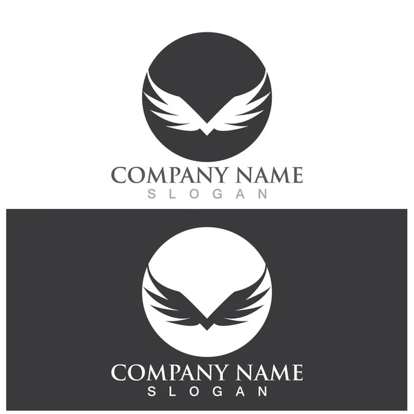 Wing Icon Vector Logo Ilustration Template — Διανυσματικό Αρχείο