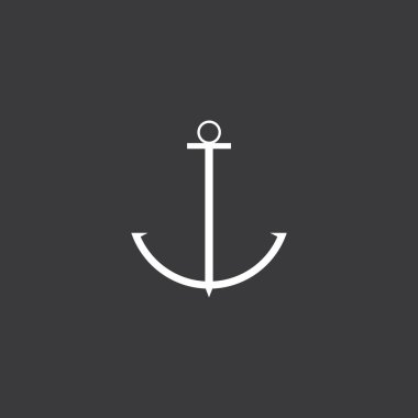 çapa simgesi vektör illüstrasyon şablonu tasarımı