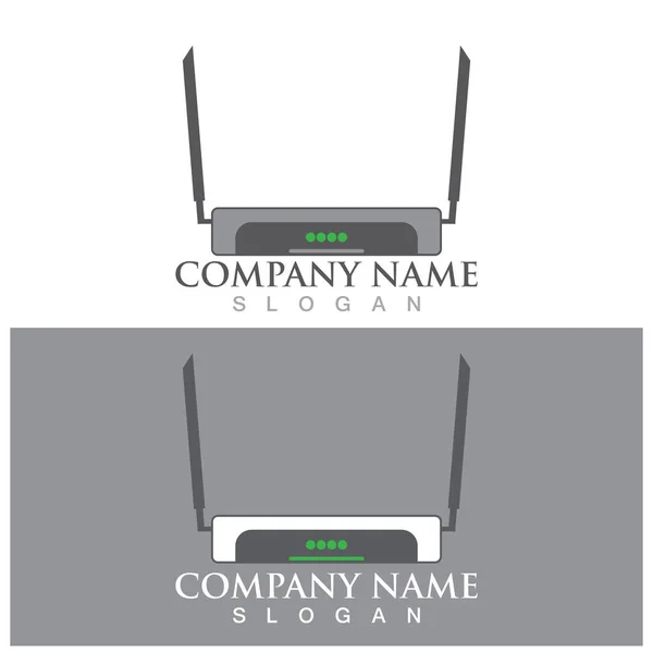 Router Icon Vector Illustration Template Design — Stock vektor