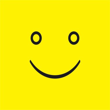 Gülümse ikon vektör illüstrasyon şablonu tasarımı