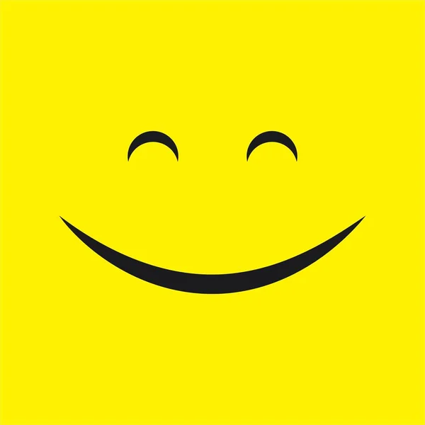 Smile Face Icon Vector Illustration Template Design — стоковый вектор
