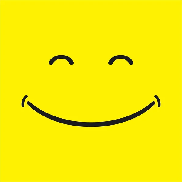 Smile Face Icon Vector Illustration Template Design — 图库矢量图片