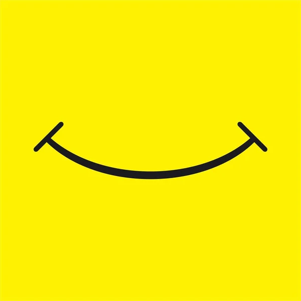 Smile Face Icon Vector Illustration Template Design — Vettoriale Stock