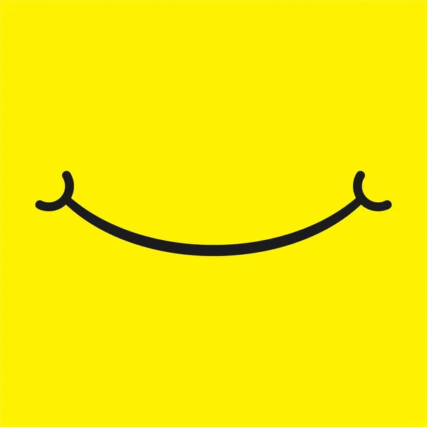 Smile Face Icon Vector Illustration Template Design — Vettoriale Stock