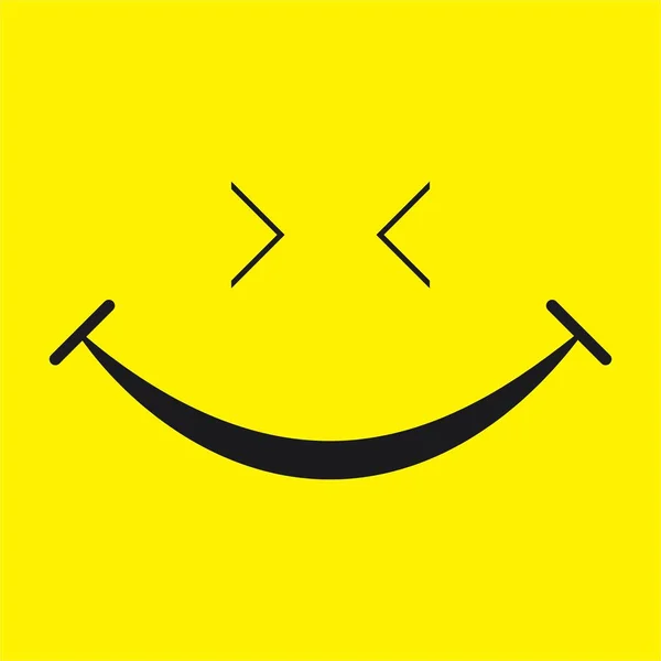 Smile Face Icon Vector Illustration Template Design — 스톡 벡터