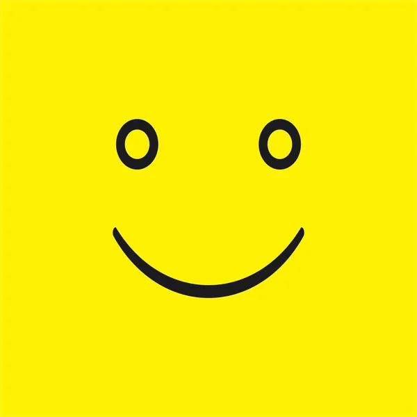 Smile Face Icon Vector Illustration Template Design — ストックベクタ