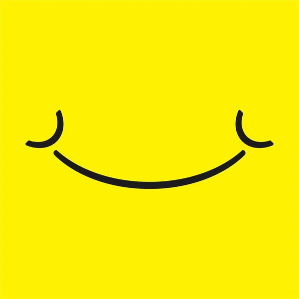Lächeln Symbol Vektor Illustration Vorlage Design — Stockvektor