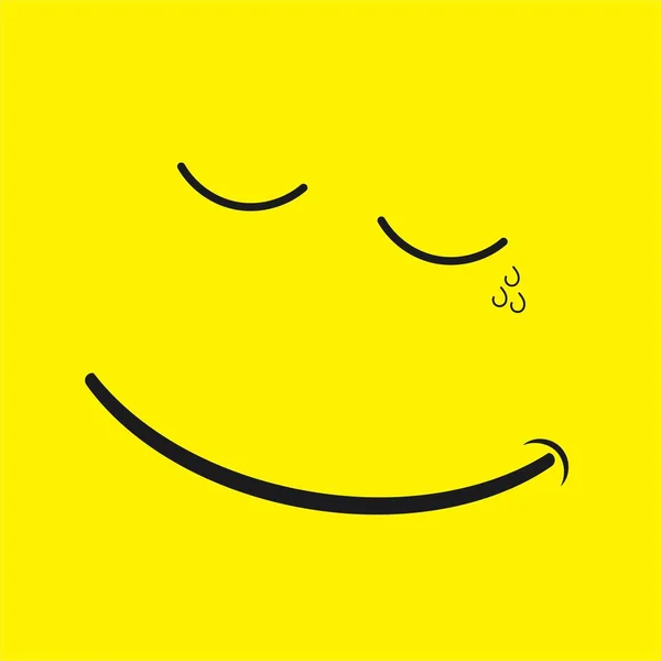 Smile Icon Vector Illustration Template Design — Archivo Imágenes Vectoriales