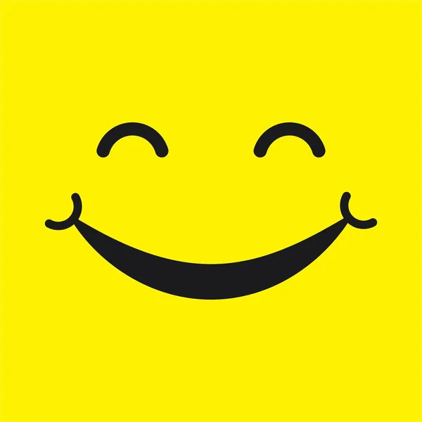 Smile Icon Vector Illustration Template Design — Stockvektor