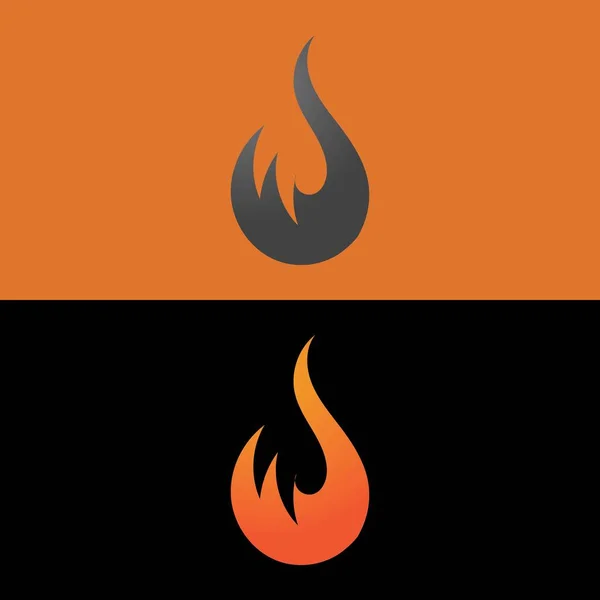 Fire Flame Logo Icon Vector Illustration Template Design — Vector de stock