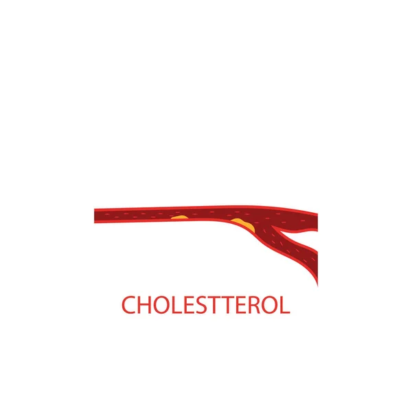 Cholesterol Logo Icon Vector Illustration Template Design — Image vectorielle