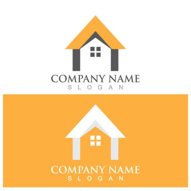 ev emlak simgesi vektör illüstrasyon şablonu tasarımı