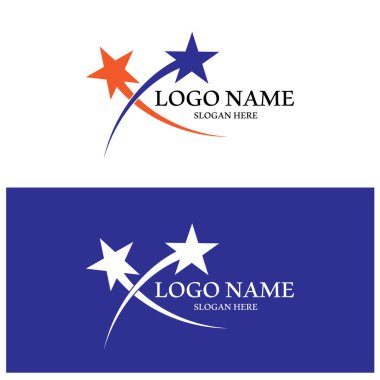 Yıldız simgesi şablon vektör illüstrasyon tasarımı