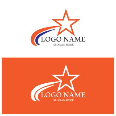 Yıldız simgesi şablon vektör illüstrasyon tasarımı