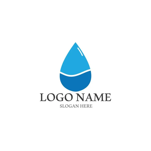 Water Icon Vector Illustration Template Design — 스톡 벡터