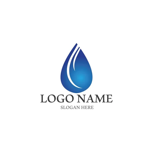 Water Icon Vector Illustration Template Design —  Vetores de Stock