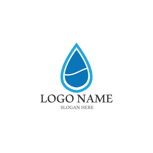 Water Icon Vector Illustration Template Design —  Vetores de Stock