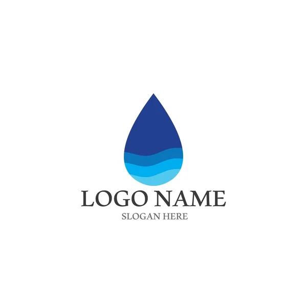 Water Icon Vector Illustration Template Design — Διανυσματικό Αρχείο