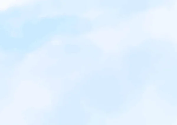Μπλε Ουρανός Σύννεφα Αφηρημένη Ακουαρέλα Φόντο — Διανυσματικό Αρχείο