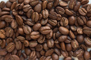 Kahve çekirdeği. orta pişmiş kahve.