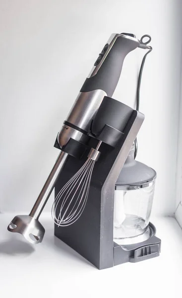 Immersion Blender Kitchen Accessories Whisk Whipping Containers — Stock Photo, Image