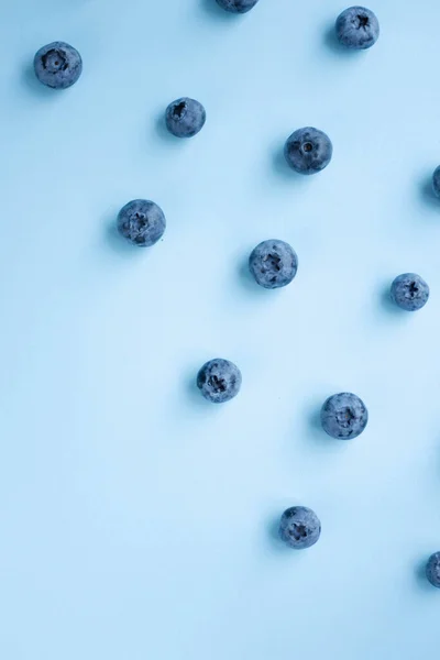 Blueberry Pattern Blue Paper — Stockfoto