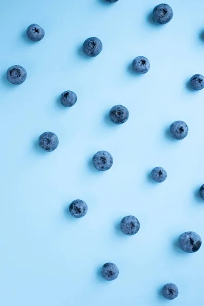 Blueberry Pattern Blue Paper — Stockfoto
