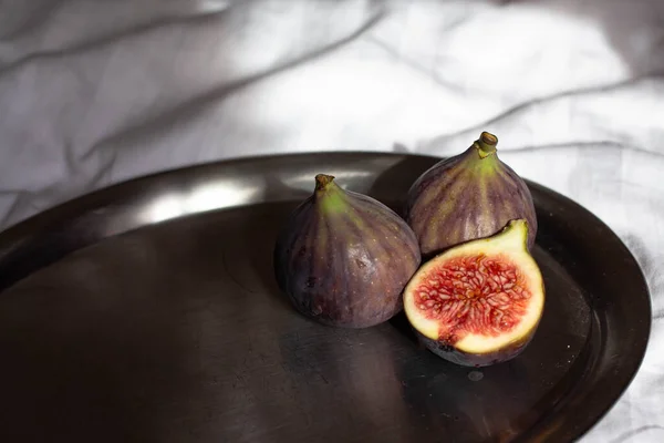 Fresh Figs Table Cutted Fig — Stock Photo, Image