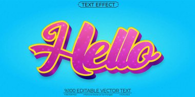 Merhaba Düzenlenebilir ve Ölçeklenebilir Metin Efekti