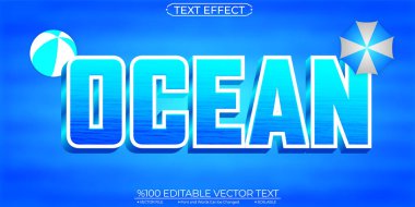 Okyanus Düzenlenebilir ve Ölçeklenebilir Metin Efekti